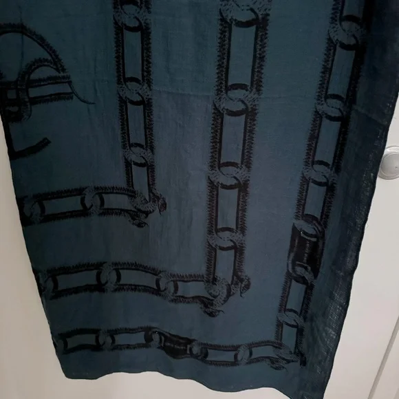 Anine Bing Praia Sarong – Navy Snake Link Print - Picture 7 of 8